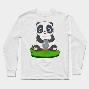 Panda Craftsman Jar Long Sleeve T-Shirt